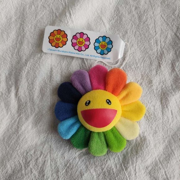 New takashi murakami Flower Rainbow Plush Bag Handbag Shoulder Bag